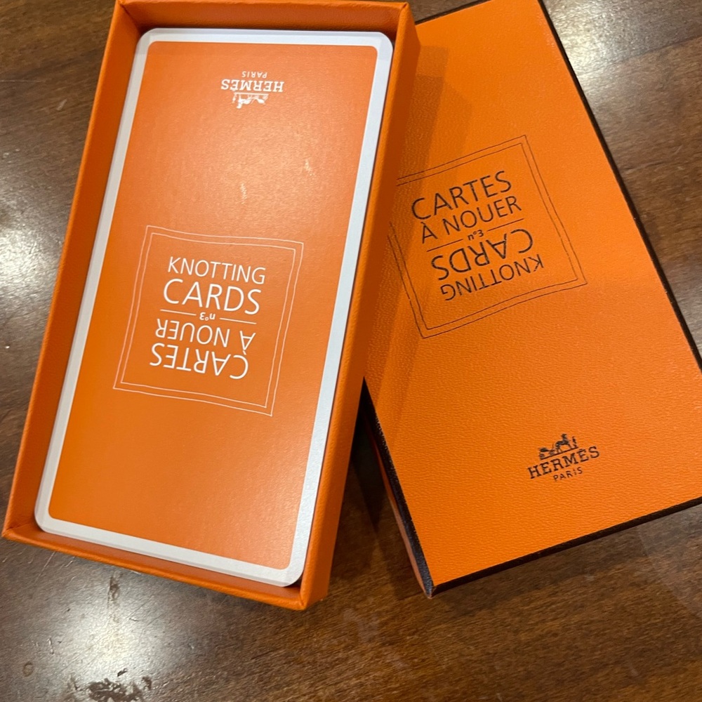 Hermes Knotting Cards 21 Piece Like New